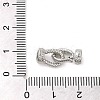 Brass Fold Over Clasps KK-M270-08P-3