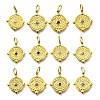 304 Stainless Steel Rhinestone Pendants STAS-M109-08G-1