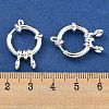 304 Stainless Steel Spring Ring Clasps STAS-G190-17S-A-3