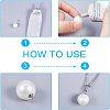100Pcs 5 Style 304 Stainless Steel Bead Cap Pendant Bails STAS-UN0024-17-6