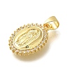 Rack Plating Brass with Cubic Zirconia Pendants KK-Z086-33G-07-2