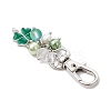 Clover Alloy Enamel Pendant Decoration HJEW-JM03009-01-4