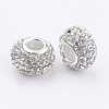 Grade A Rhinestone European Beads LS-CPDL-H001-7-2