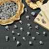 100Pcs 20 Styles Tibetan Style Alloy Tube Bails FIND-CJ0002-13-7