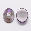 Oval Natural Amethyst Cabochons G-K020-25x18mm-03-2