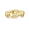 Brass Fold Over Clasps LS-KK-Q048-06G-1