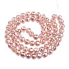Electroplate Transparent Glass Beads Strands EGLA-N002-46-H02-2