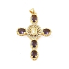 Rack Plating Brass Pendants KK-D087-12G-2