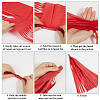 Tissue Paper Tassels Garland AJEW-WH20017-34-5