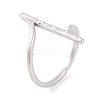 304 Stainless Steel Thin Curve Finger Ring for Women RJEW-C086-25-P-1