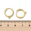 SHEGRACE Brass Micro Pave Clear Cubic Zirconia Hoop Earrings Findings XGR0155G-95G-3