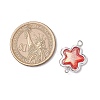Alloy Transparent Acrylic Flower Connector Charms PALLOY-JF03674-2