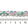 Crackle Glass Beads Strands X1-CCG-C002-8mm-07-4