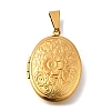 316 Stainless Steel Locket Pendants X-STAS-O132-02G-1