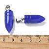 Dyed Natural White Jade Pointed Pendants G-B127-18P-06-3