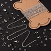 DIY 3m Oval Brass Cable Chains Necklace Making Kits DIY-FS0001-21P-4