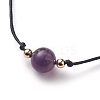 Natural Gemstone Beaded Necklaces NJEW-JN03099-4