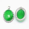 Natural Dyed & Heated Malaysia Jade Pendants G-D851-19-2