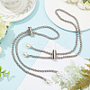 2Pcs Alloy Bucket Bag Drawstring Chains DIY-WR0003-08P-3