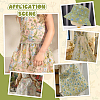 Flower Pattern Polyester Lace Fabic DIY-WH0061-019A-5