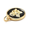 Brass Enamel Pendants KK-G416-38G-02-3