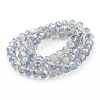 Electroplate Glass Beads Strands EGLA-S001-1-2