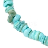 Dyed Natural Freshwater Shell Nuggets Beaded Anklets AJEW-AN00746-02-4