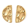 304 Stainless Steel Half Round Stud Earrings for Women LS-EJEW-S001-11-1