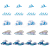 20Pcs 5 Styles Computerized Embroidery Cloth Iron on/Sew on Patches PATC-HY0001-86-1