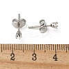 316 Surgical Stainless Steel Stud Earring Findings STAS-Z118-03P-06-3