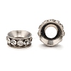 Brass Rhinestone Spacer Beads X-RB-A020-9mm-01P-1
