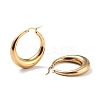 Ion Plating(IP) 304 Stainless Steel Hoop Earrings EJEW-O096-45G-01-2