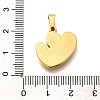304 Stainless Steel Pendants STAS-B079-02G-01-3