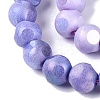 Ombre Effect Dyed Electroplate Opaque Glass Beads Strands EGLA-Q130-01A-11-4