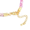 4MM Braided Nylon Cord Bracelets FIND-A057-01G-19-3