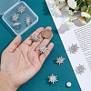 10Pcs Alloy Rhinestone Lapel Pin Backs for Backpack Clothes JEWB-HY0001-63P-3