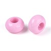 Opaque Acrylic European Large Hole Beads SACR-N019-03G-2