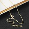 Brass Cable Chain Necklaces for Women NJEW-G084-19G-1