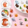 10Pcs 5 Styles Opaque Resin Pendants RESI-YW0004-22A-4
