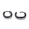 304 Stainless Steel Huggie Hoop Earrings LS-EJEW-O087-06F-2