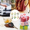 St. Patrick's Day Alloy Enamel & Faux Suede Tassel & Wood Keychains KEYC-YW00199-01-6