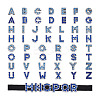 52Pcs 2 Colors Alloy Rhinestone Slide Charms ALRI-TA0001-14-8
