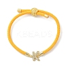 Adjustable Nylon Cord Bracelets X-BJEW-C096-01G-11-4