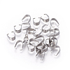Tarnish Resistant 201 Stainless Steel Snap on Bails STAS-I101-41E-P-2