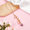 Glass & Resin Lily of the Valley Car Hanging Ornaments HJEW-DR00054-4