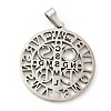 Non-Tarnish 201 Stainless Steel Pendant X-STAS-E015-14P-2