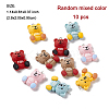 10Pcs Opaque Resin Pendants RESI-FP0001-23-4
