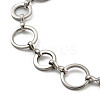 Non-Tarnish 304 Stainless Steel Ring Link Chains Bracelets for Men & Women LS-BJEW-D042-13P-2