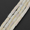 Electroplate Frosted Transparent Glass Beads Strands EGLA-T008-026-B03-2