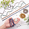 16 Strands 8 Colors Electroplate Transparent Glass Beads Strands EGLA-CD0001-04-4